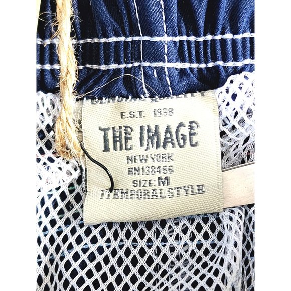 Authentic Brand The Image Vintage 1998 Medium Blue Men Mesh Interior Shorts - Picture 11 of 13